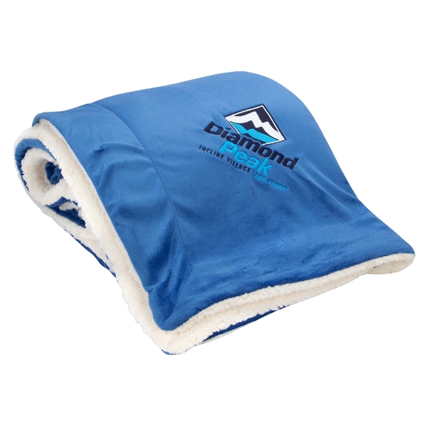 Oversized Micro Soft Touch Sherpa Blanket - Image 1