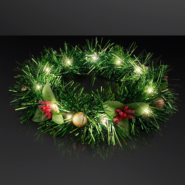 Christmas Crown Light Up Hair Wreath - Image 2