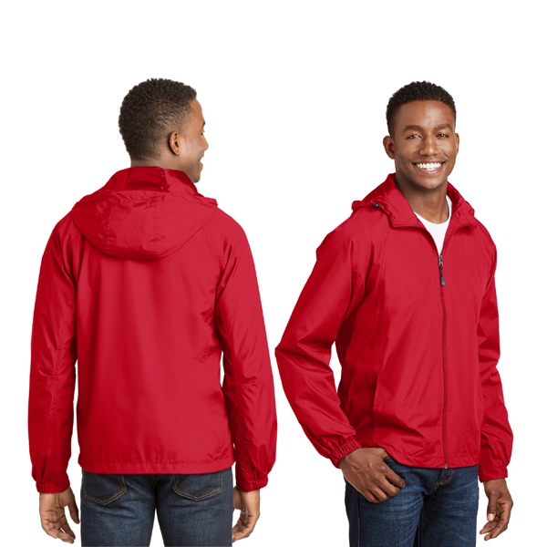 Sport-Tek® Hooded Raglan Jacket - Image 2