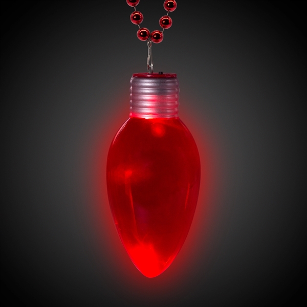 LED Jumbo Christmas Bulb Necklace - Image 5