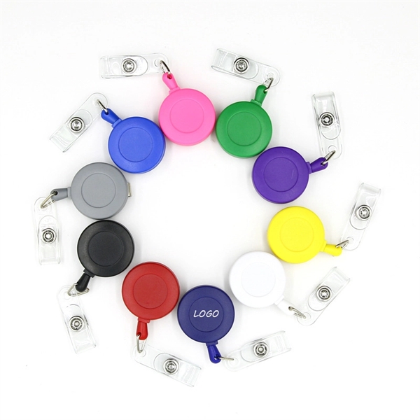 Colorful Matte Retractable Buckle Keychain - Image 1