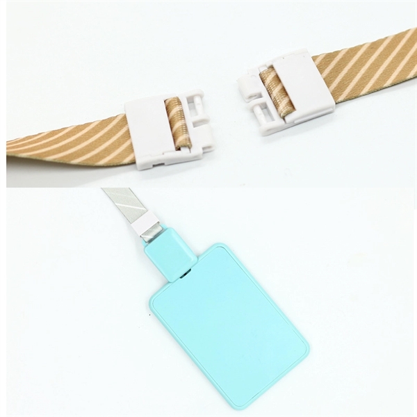 Telescopic Buckle Card Holder With Lanyard - Image 3