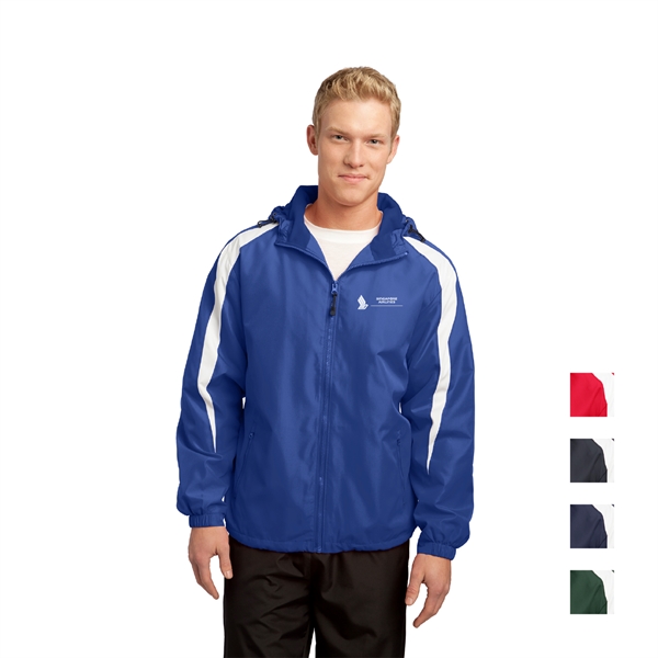 Sport-Tek® Fleece-Lined Colorblock Jacket - Image 1