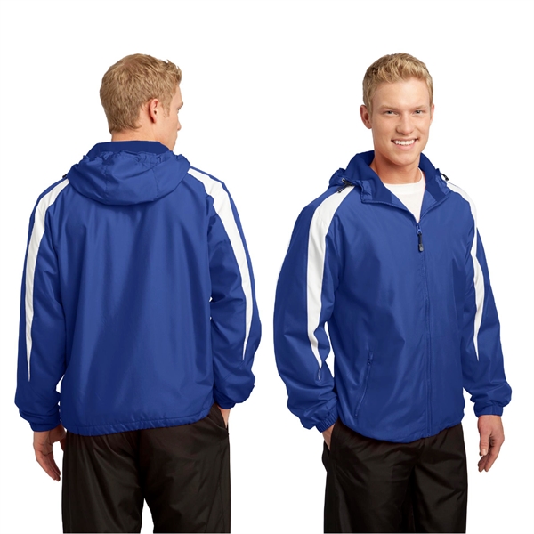 Sport-Tek® Fleece-Lined Colorblock Jacket - Image 2