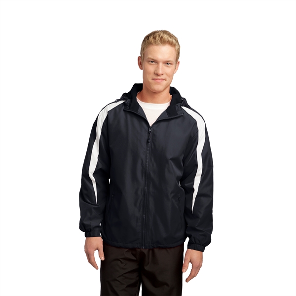 Sport-Tek® Fleece-Lined Colorblock Jacket - Image 3