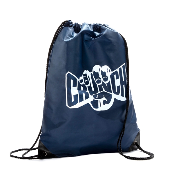 Classic Polyester Drawstring Backpack - Image 1