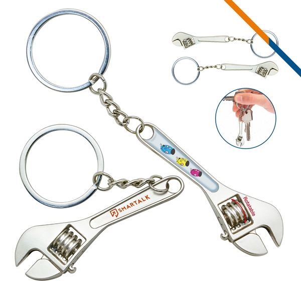 Rotatable Wrench Keychain - Image 1