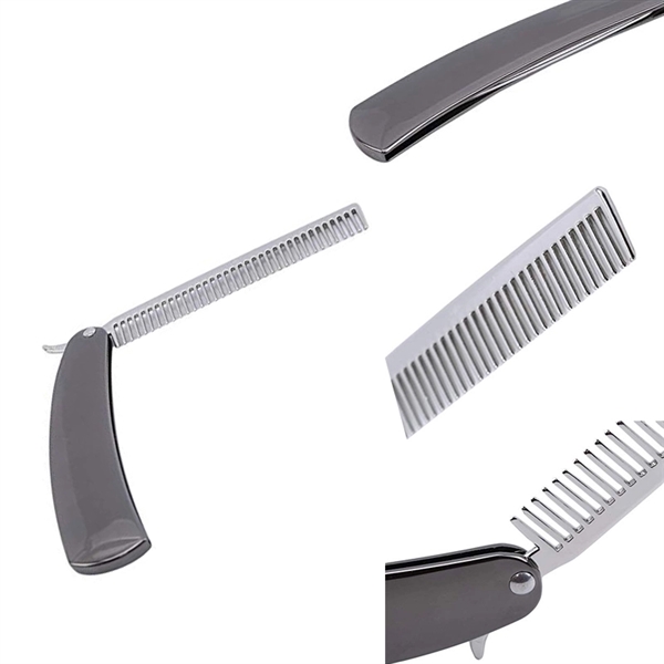 Stainless Steel Folding Comb - Image 4