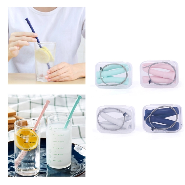 Silicone Reusable Collapsible Straw - Image 3