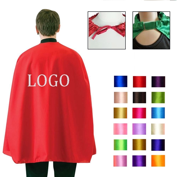 Colorful Satin Cape for Adult