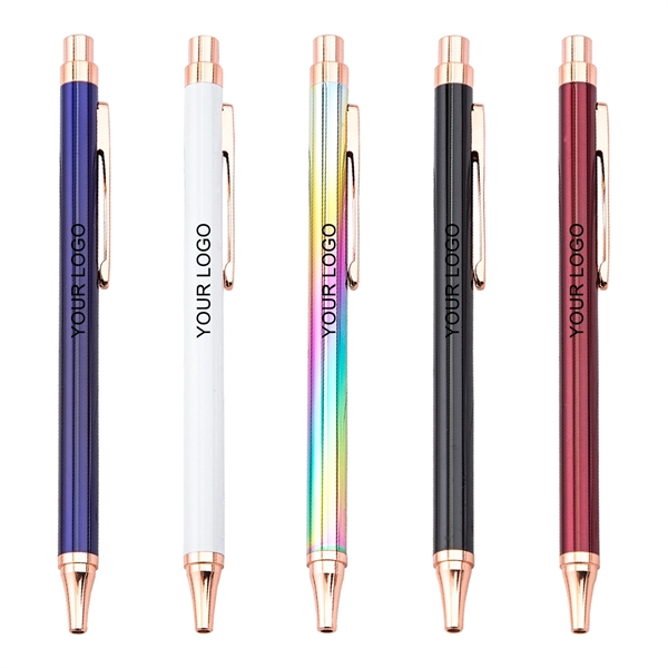 Ballpoint Pens Luxury Rainbow Metal Pens For Desk Office