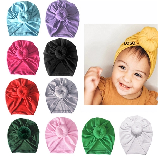 Newborn Turban Baby Knot Hat - Image 1