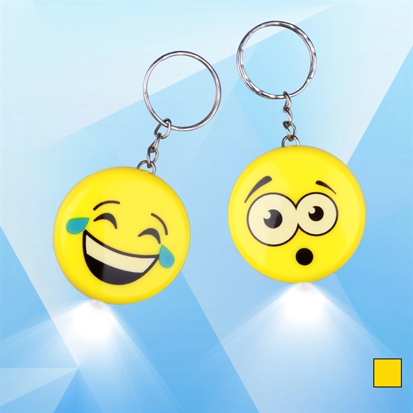 Smiling Face LED Keychain - Image 1
