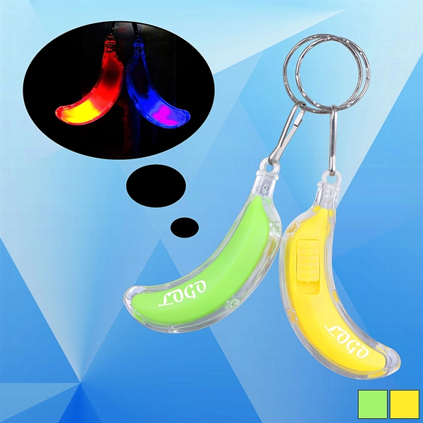 Banana Shaped Flashlight w/ Key Chain - Image 1
