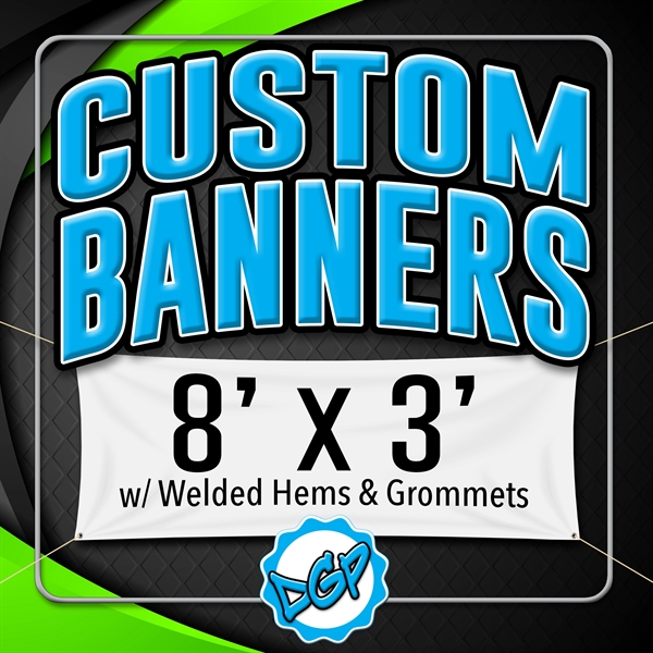 Custom Full Color, Vinyl Banner - 8' x 3'
