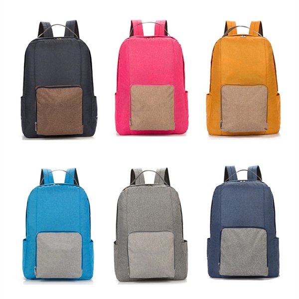 Oxford Folding Backpack Handbag - Image 1