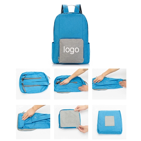 Oxford Folding Backpack Handbag - Image 3