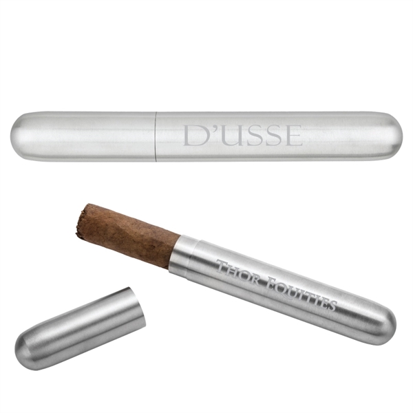 Robusto Stainless Steel Cigar Tube - Image 1