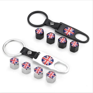 Universal Car Tire Valve Stem Air Caps Cover And Keychain
