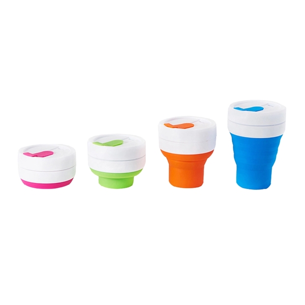 Silicone Collapsible Travel Folding Water Cup Coffee Cup - Image 3