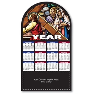 Stained Glass Calendar Shape