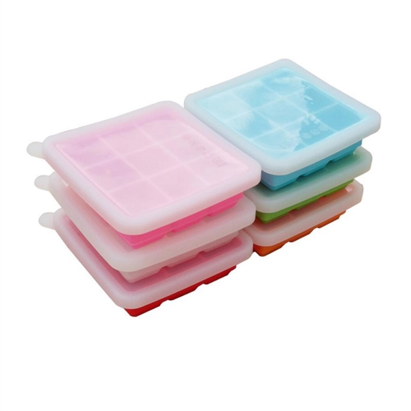 Reusable Silicone 9 Ice Cube Tray Mold Ice Mold - Image 4