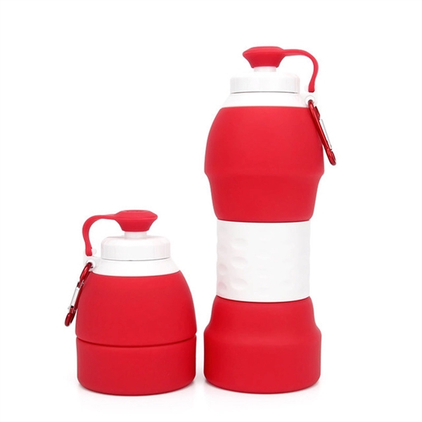 Silicone Collapsible Travel Folding Water Bottle Coffee Bott - Image 4