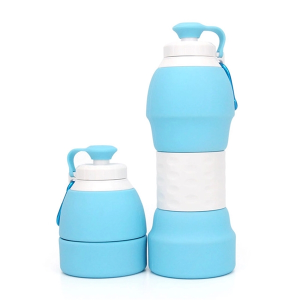 Silicone Collapsible Travel Folding Water Bottle Coffee Bott - Image 6