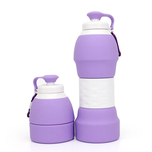 Silicone Collapsible Travel Folding Water Bottle Coffee Bott - Image 7