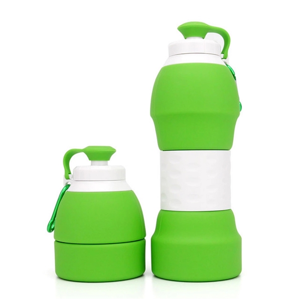 Silicone Collapsible Travel Folding Water Bottle Coffee Bott - Image 8