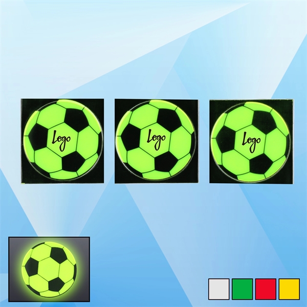 Soccer Pattern Reflective Stickers  - Image 1