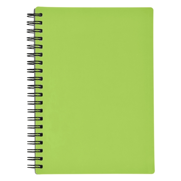 5" X 7" Rubbery Spiral Notebook - Image 2