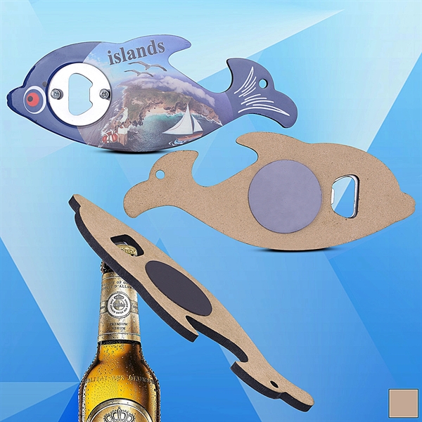 Dolphin Shaped Magnetic Bottle Opener - Image 1