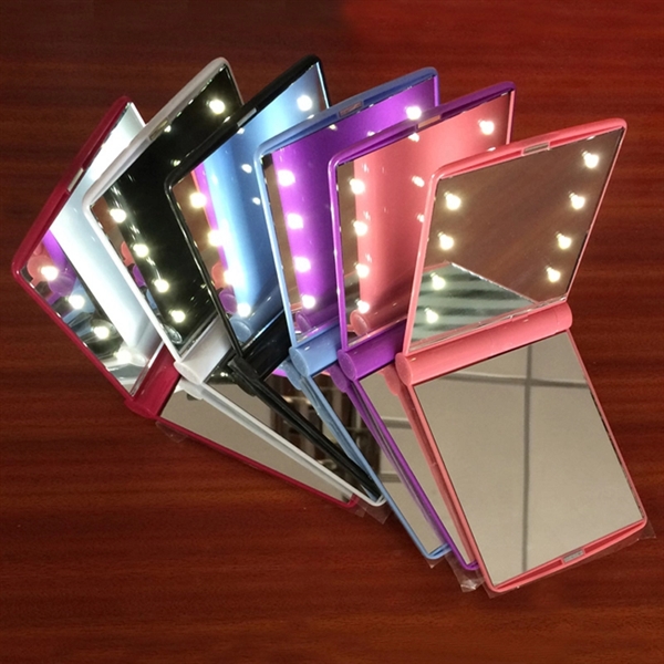 Folding Portable LED Make Up Mirror - Image 2