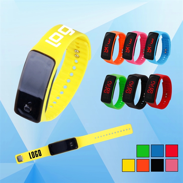 Silicone Electronic Watch - Image 1