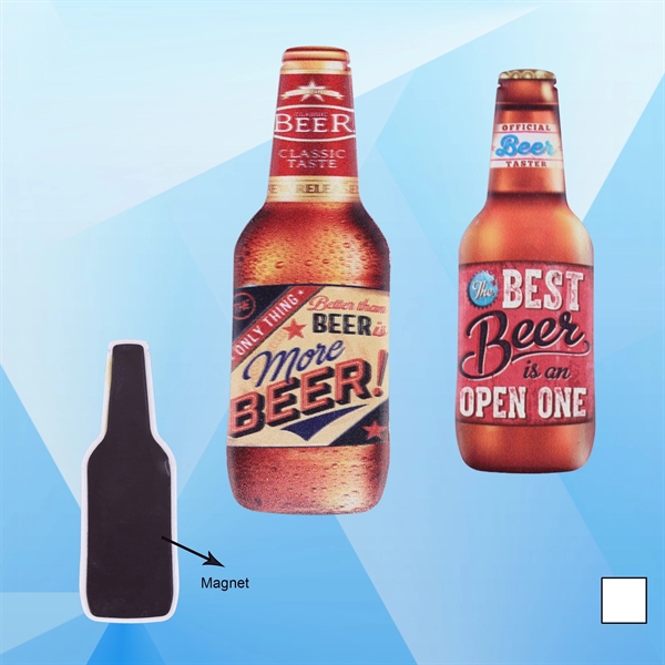 Beer Bottle Shaped Ceramic Refrigerator Magnet  - Image 1