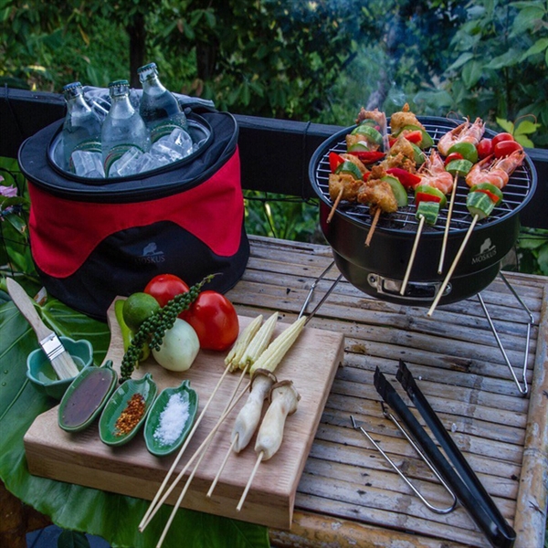 Portable Barbeque Grill with Cooler - Image 3