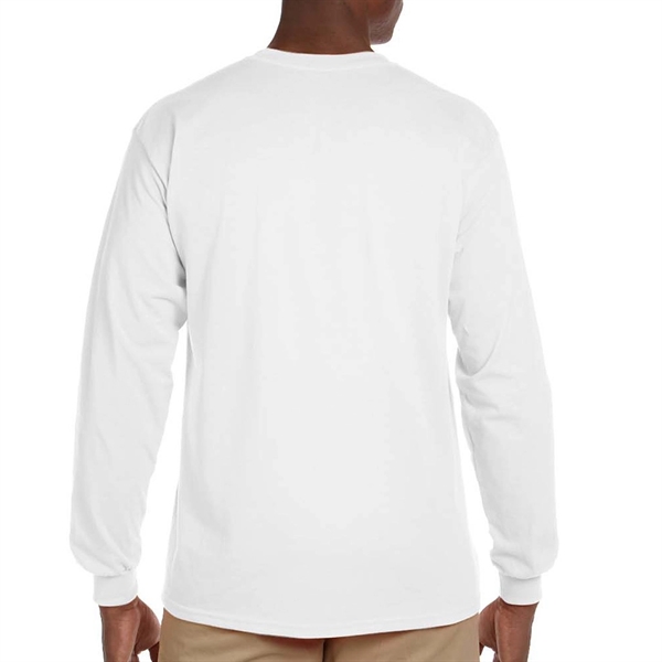100% Cotton Long Sleeve Winter T-Shirt 6.1 oz with Pocket - Image 3