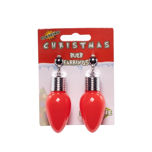 Christmas Bulb LED Clip-On Earrings - Image 4