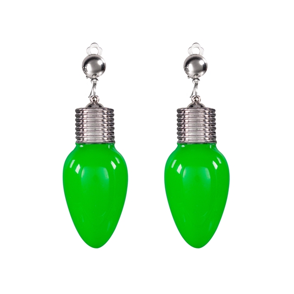 Christmas Bulb LED Clip-On Earrings - Image 5