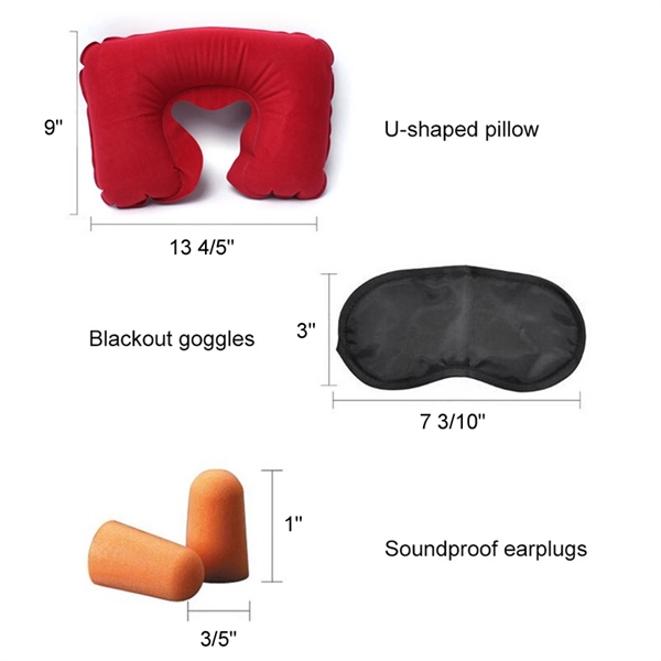U Shape Inflatable Neck Travel Pillow - Image 2
