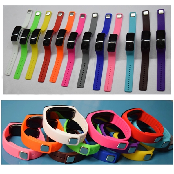 Led Touch Screen Sports Electronic Bracelet - Image 1