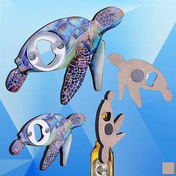 Sea Turtle Shaped Magnetic Bottle Opener - Image 1