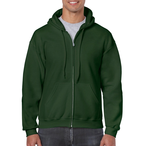 Athletic Winter Hooded Sweatshirt w/ Full Zip 7.5 oz - Image 3