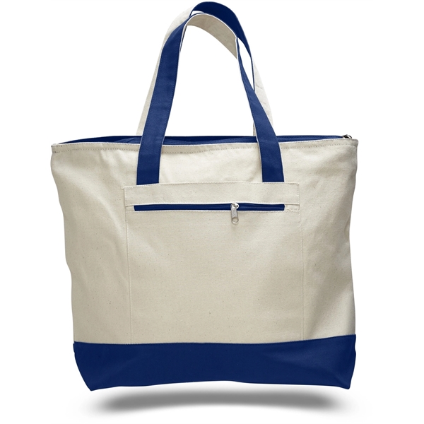 Heavy cotton 12 oz. Tote bag w/ matching bottom and handles - Image 8