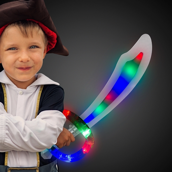 24" Light Up Sound Activated Pirate Sword - Image 1
