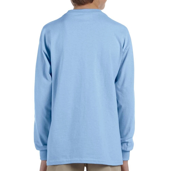 Youth Long Sleeve Winter T-Shirt 6.1 oz Boys Sweatshirt  - Image 2