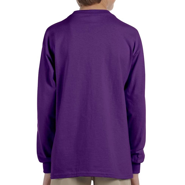 Youth Long Sleeve Winter T-Shirt 6.1 oz Boys Sweatshirt  - Image 4