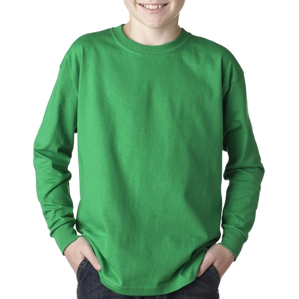 Youth Long Sleeve Winter T-Shirt 6.1 oz Boys Sweatshirt  - Image 6