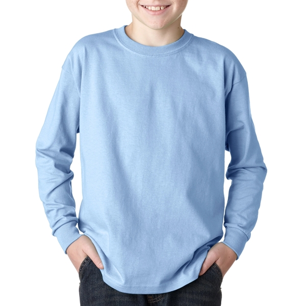 Youth Long Sleeve Winter T-Shirt 6.1 oz Boys Sweatshirt  - Image 7